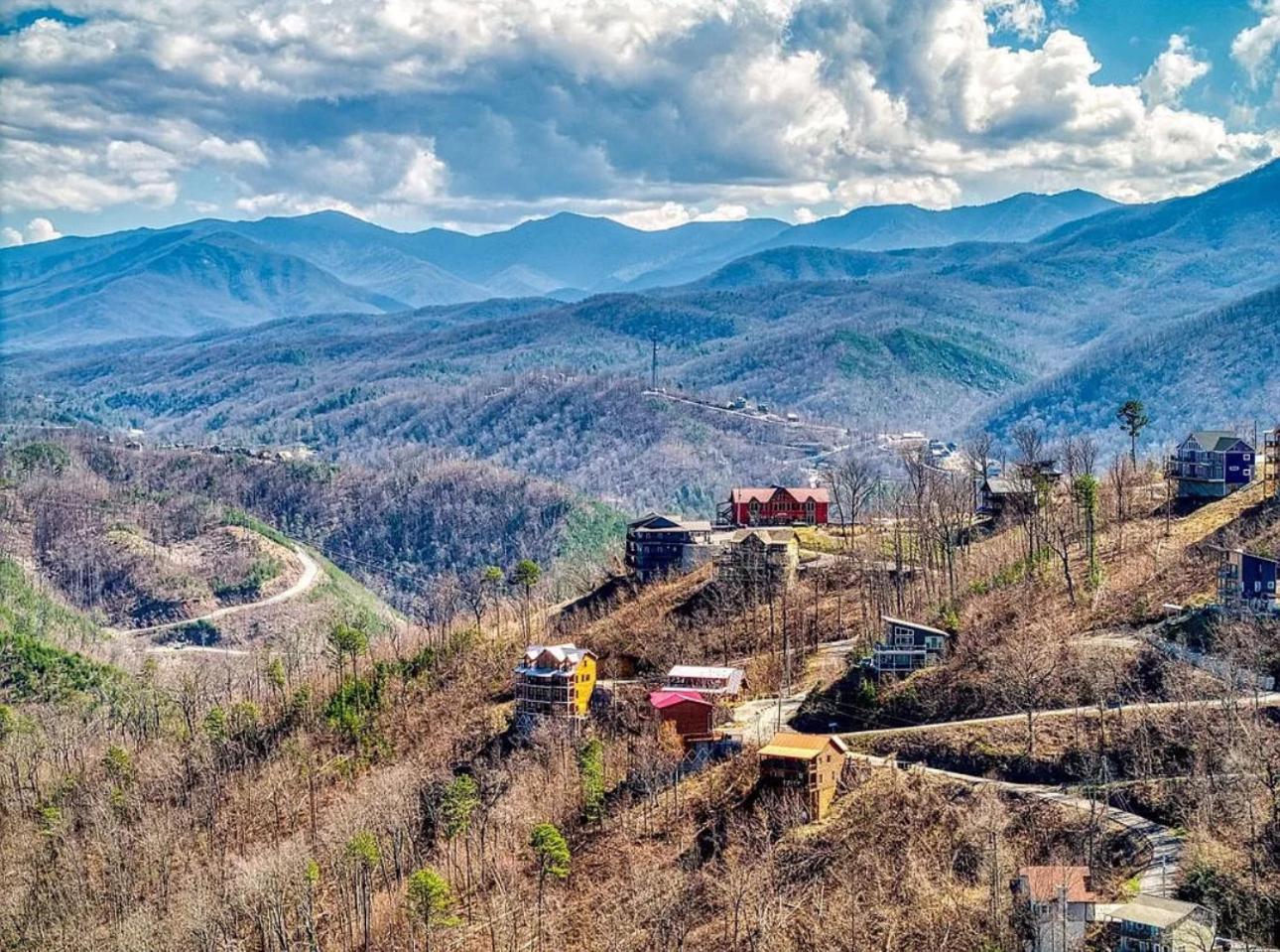 Hawk'S View Log Cabin -Mountains In Gatlinburg. Villa Eksteriør billede
